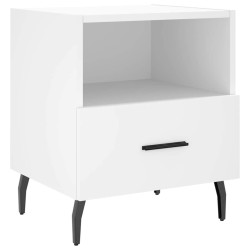 Tables de chevet 2 pcs blanc 40x35x47,5 cm bois d’ingénierie 630351630351