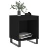 Tables de chevet 2 pcs noir 40x35x50 cm bois d’ingénierie 630352630352