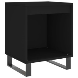 Tables de chevet 2 pcs noir 40x35x50 cm bois d’ingénierie 630352630352