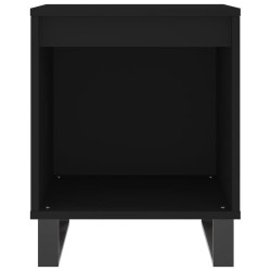 Tables de chevet 2 pcs noir 40x35x50 cm bois d’ingénierie 630352630352