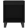 Tables de chevet 2 pcs noir 40x35x50 cm bois d’ingénierie 630352630352