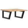 Étagère de vasque murale acier et bois massif d'acacia 630355630355