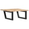 Étagère de vasque murale acier et bois massif d'acacia 630355630355