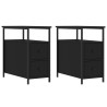 Tables de chevet 2 pcs noir 30x60x60 cm bois d’ingénierie 630356630356