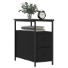 Tables de chevet 2 pcs noir 30x60x60 cm bois d’ingénierie 630356630356