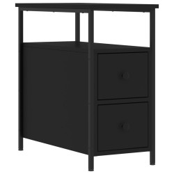 Tables de chevet 2 pcs noir 30x60x60 cm bois d’ingénierie 630356630356