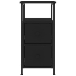 Tables de chevet 2 pcs noir 30x60x60 cm bois d’ingénierie 630356630356
