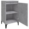 Tables de chevet 2 pcs gris béton 40x35x70 cm bois d'ingénierie 630357630357