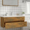 Armoire de lavabo Chêne fumé 100x38,5x45 cm Bois d'ingénierie 630358630358