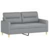 Ensemble de canapés 3 pcs avec coussins Gris clair Tissu 630365630365