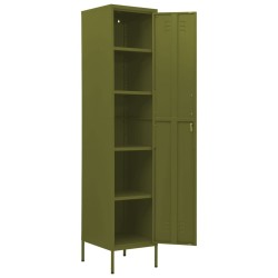 Armoire à casiers Vert olive 35x46x180 cm Acier 630369630369