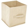 Armoire de rangement 4 paniers en tissu Crème 63x30x71 cm Acier 630371630371