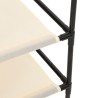 Armoire de rangement 4 paniers en tissu Crème 63x30x71 cm Acier 630371630371