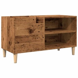 Armoire à disques vieux bois 84,5x38x48 cm bois d'ingénierie 630372630372