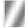 Armoire à miroir de salle de bain Blanc 60x15x75 cm MDF 630375630375