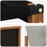 Ensemble de canapés d'extérieur 3 pcs Naturel et gris clair 630377630377