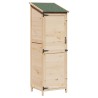 Abri de jardin avec toit Naturel 59,5 x 56 x 176,5 cm 630379630379