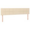 Têtes de lit Crème 180x5x78/88 cm Tissu 630382630382