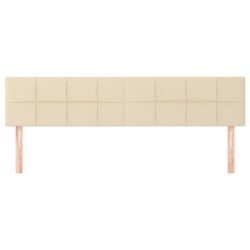 Têtes de lit Crème 180x5x78/88 cm Tissu 630382630382