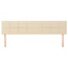 Têtes de lit Crème 180x5x78/88 cm Tissu 630382630382
