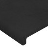 Tête de lit Noir 100x5x78/88 cm Velours 630384630384
