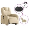 Fauteuil inclinable de massage électrique Crème Tissu 630385630385