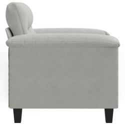 Fauteuil gris clair 60 cm tissu microfibre 630389630389