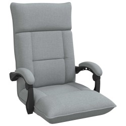 Fauteuil de sol ajustable Gris clair Tissu 630394630394