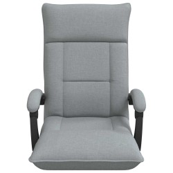 Fauteuil de sol ajustable Gris clair Tissu 630394630394