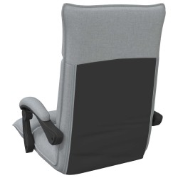 Fauteuil de sol ajustable Gris clair Tissu 630394630394