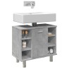 Armoire de salle de bain Gris béton 60x32x53,5 cm Aggloméré 630395630395