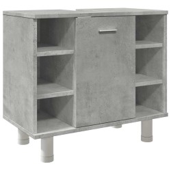 Armoire de salle de bain Gris béton 60x32x53,5 cm Aggloméré 630395630395