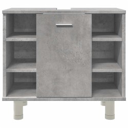 Armoire de salle de bain Gris béton 60x32x53,5 cm Aggloméré 630395630395