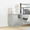 Cabinet de chevet avec tiroir Gris béton 50 x 34,5 x 50 cm. 630398630398