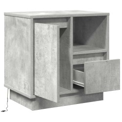 Cabinet de chevet avec tiroir Gris béton 50 x 34,5 x 50 cm. 630398630398