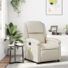 Fauteuil de massage inclinable en similicuir crème 630404630404