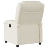 Fauteuil de massage inclinable en similicuir crème 630404630404