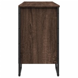 Armoire lavabo de salle de bain chêne marron 91x35x60 cm 630405630405