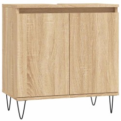Armoire de bain chêne sonoma 58x33x60 cm bois d'ingénierie 630406630406