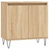 Armoire de bain chêne sonoma 58x33x60 cm bois d'ingénierie 630406630406