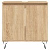 Armoire de bain chêne sonoma 58x33x60 cm bois d'ingénierie 630406630406