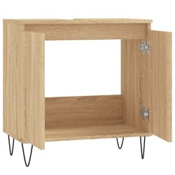 Armoire de bain chêne sonoma 58x33x60 cm bois d'ingénierie 630406630406