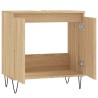 Armoire de bain chêne sonoma 58x33x60 cm bois d'ingénierie 630406630406