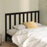 Tête de lit Noir 126x4x100 cm Bois massif de pin 630416630416