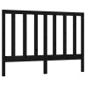 Tête de lit Noir 126x4x100 cm Bois massif de pin 630416630416