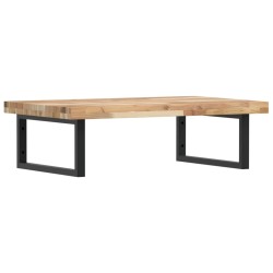 Étagère de vasque murale acier et bois massif d'acacia 630423630423