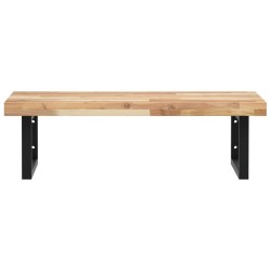 Étagère de vasque murale acier et bois massif d'acacia 630423630423