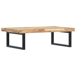 Étagère de vasque murale acier et bois massif d'acacia 630423630423