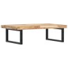 Étagère de vasque murale acier et bois massif d'acacia 630423630423