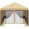 Abri de jardin avec parois 3 x 3 m Crème Polyester et Acier 630424630424